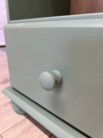 Dipriz Стеллаж Бритта из массива сосны, 3 полки с ящиком, 40х32х182 см, эвкалипт