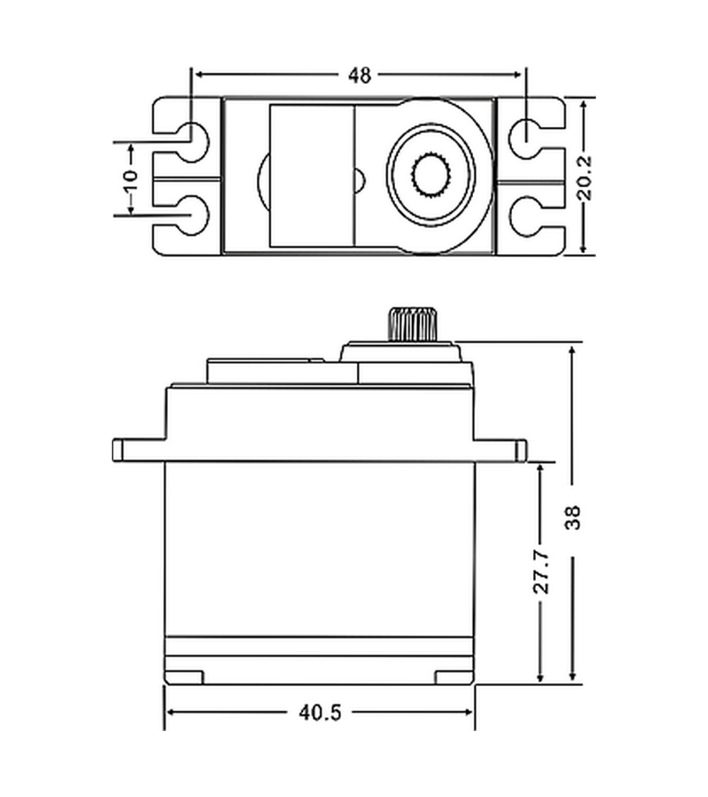 Сервомашинка аналоговая JX Servo PS-5521MG (55.6г/20.32/0.16/6V) стандартная