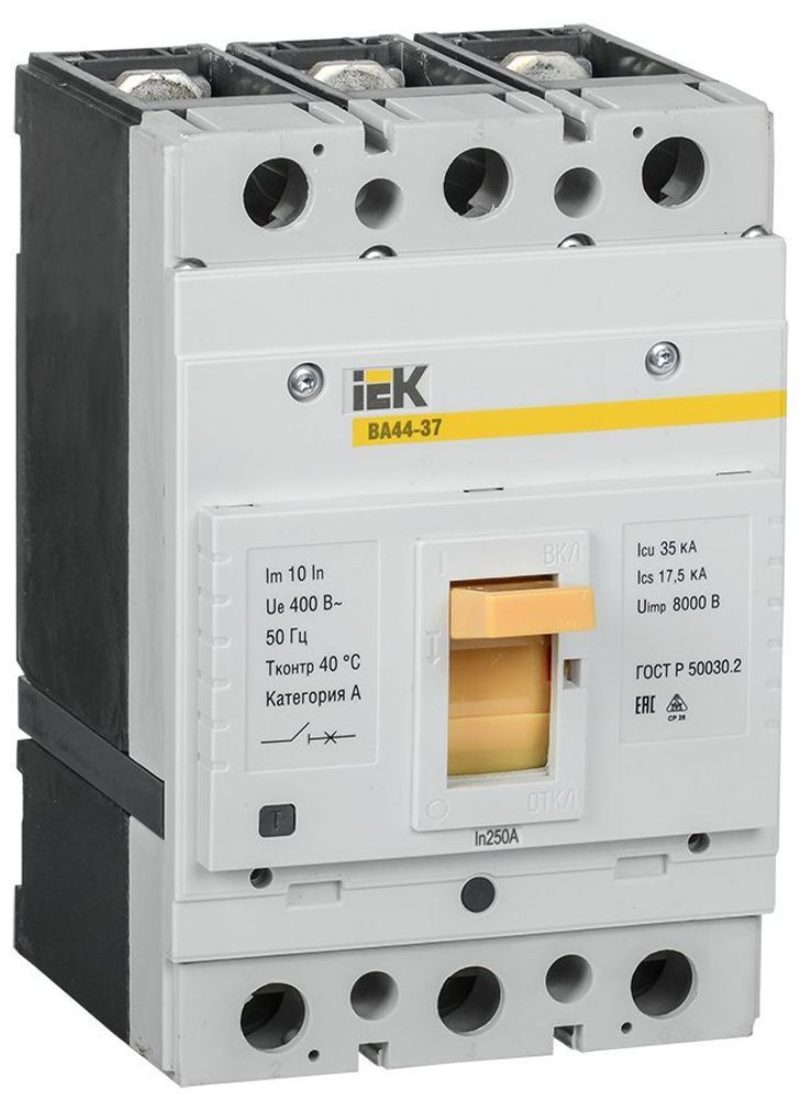 Выключатель автоматический ВА44-37 3Р 250А 35кА IEK