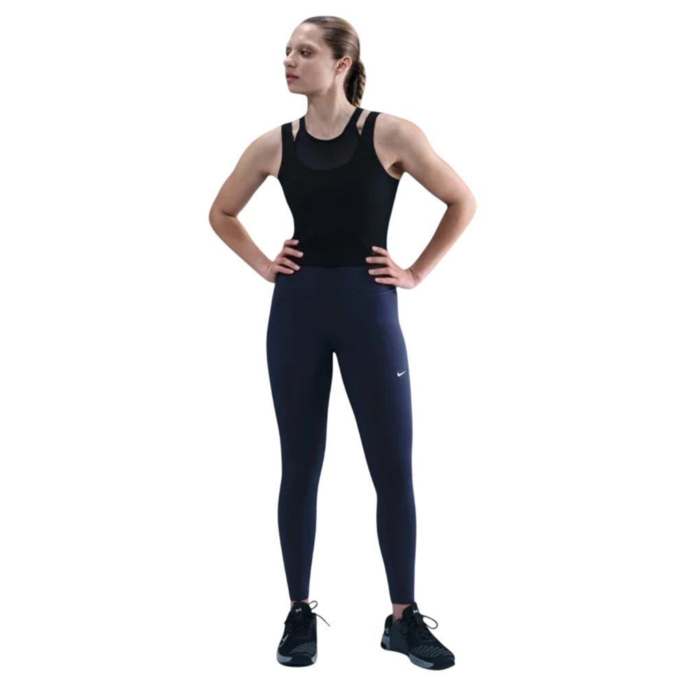 Баскетбольные женские штаны Nike One Seamless Front Pants Navy Blue