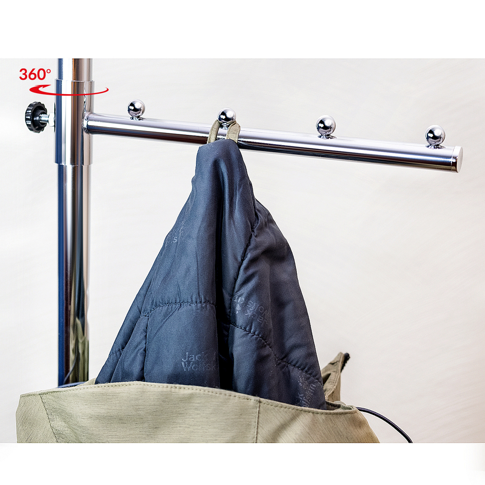 Напольная вешалка для одежды Tatkraft Falcon с боковыми выдвижными планками