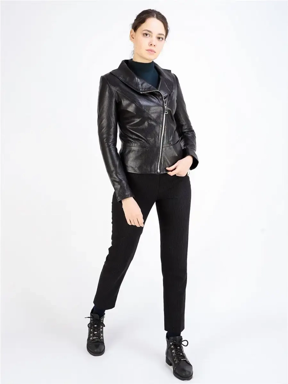 Косуха кожаная куртка женская Турция