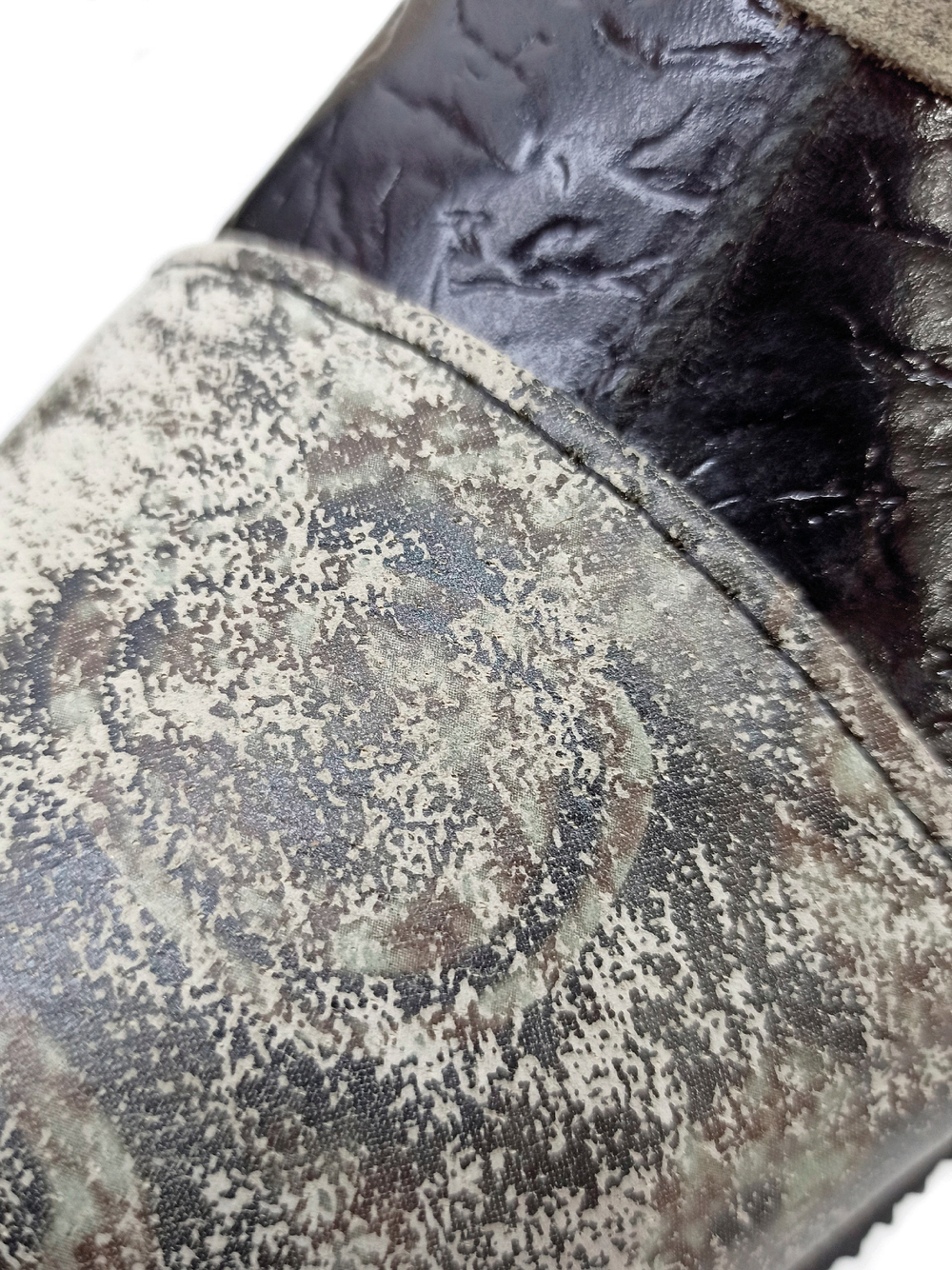 Ботильоны натуральные ручной работы "Black marble"