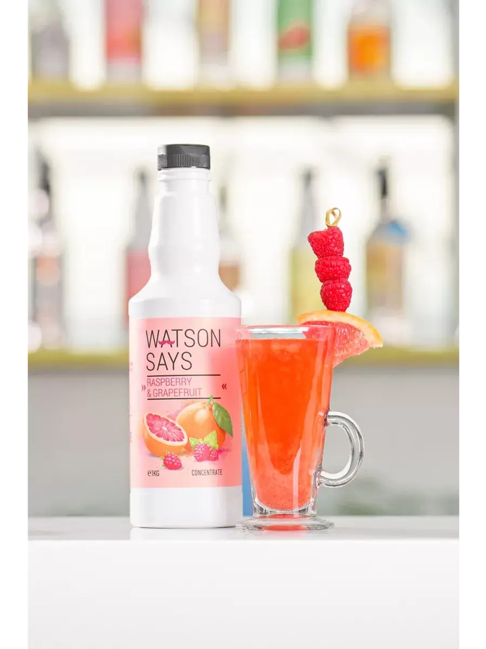 Основа для коктейлей и напитков Малина-Грейпфрут 1 кг