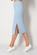 Юбка И 022/голубой