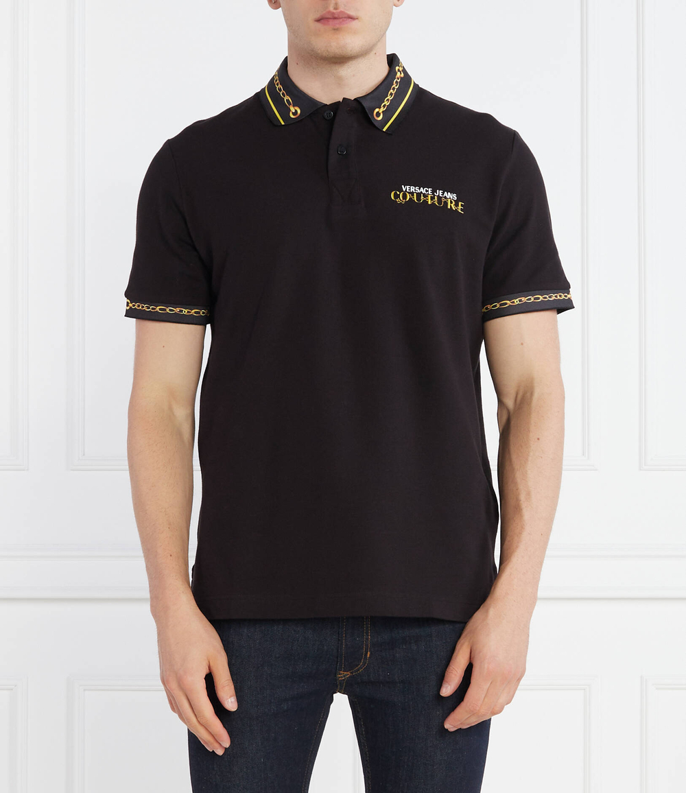 Поло Versace Jeans Couture - черный(75GAGT01CJ01T)