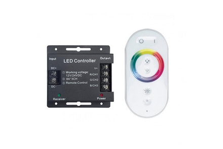 Ecola LED RGB контроллер 24А 228W 12V с кольцев.сенсор белый