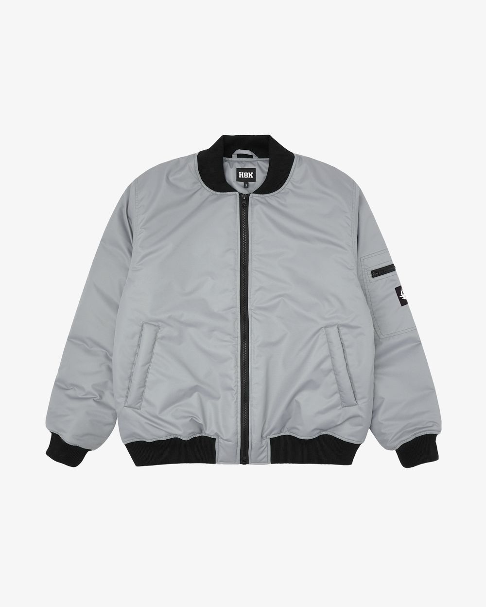 Бомбер Hook Лого серый