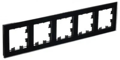 ATLASDESIGN NATURE 5-постовая РАМКА, ОРГАНИЧЕСКОЕ СТЕКЛО ЧЕРНЫЙ