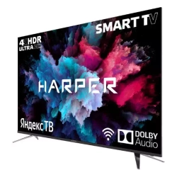 Телевизор HARPER 75"; 75U750TS черный