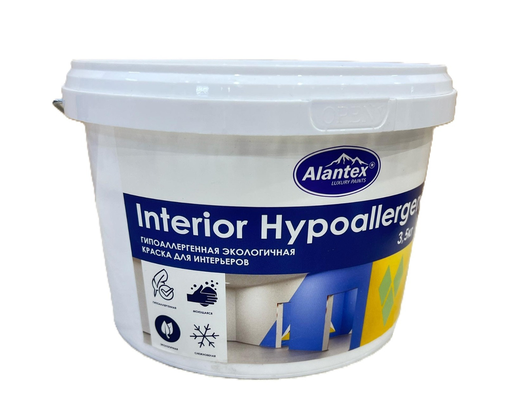 КРАСКА ALANTEX INTERIOR HYPOALLERGENIC  3.5 КГ (4870233517240)