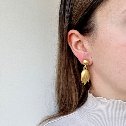 Серьги тюльпаны