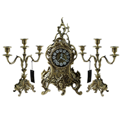 Bello De Bronze Часы Ласу каминные, антик