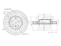 Диск тормозной передний левый UNIO BRD-20562