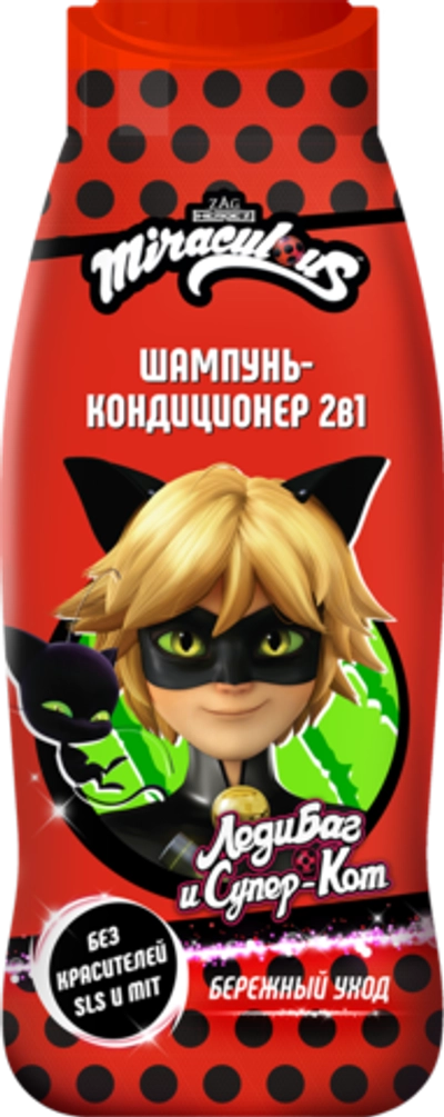 Шампунь-кондиционер 2в1 Ледибаг и Супер-Кот