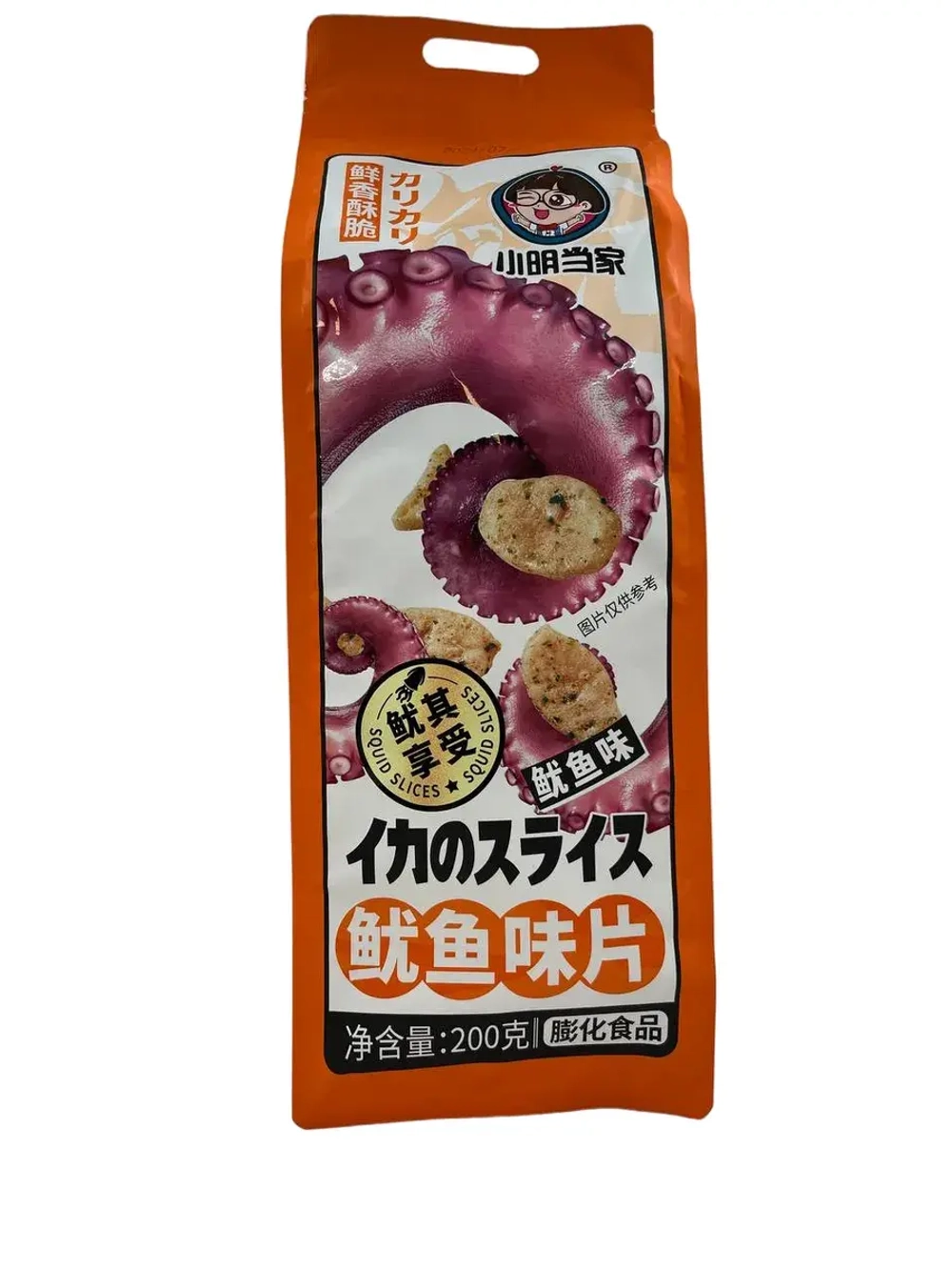 Огромная пачка китайских чипсов со вкусом осьминога