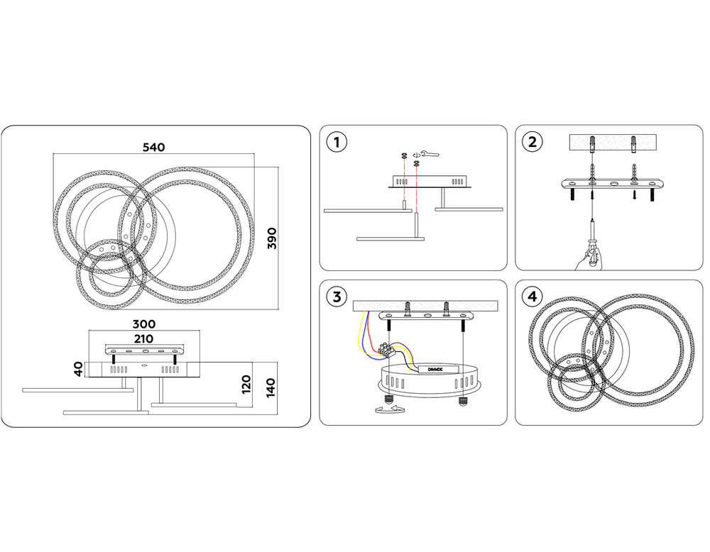 Ambrella Управляемый потолочный светодиодный светильник Original FA8851