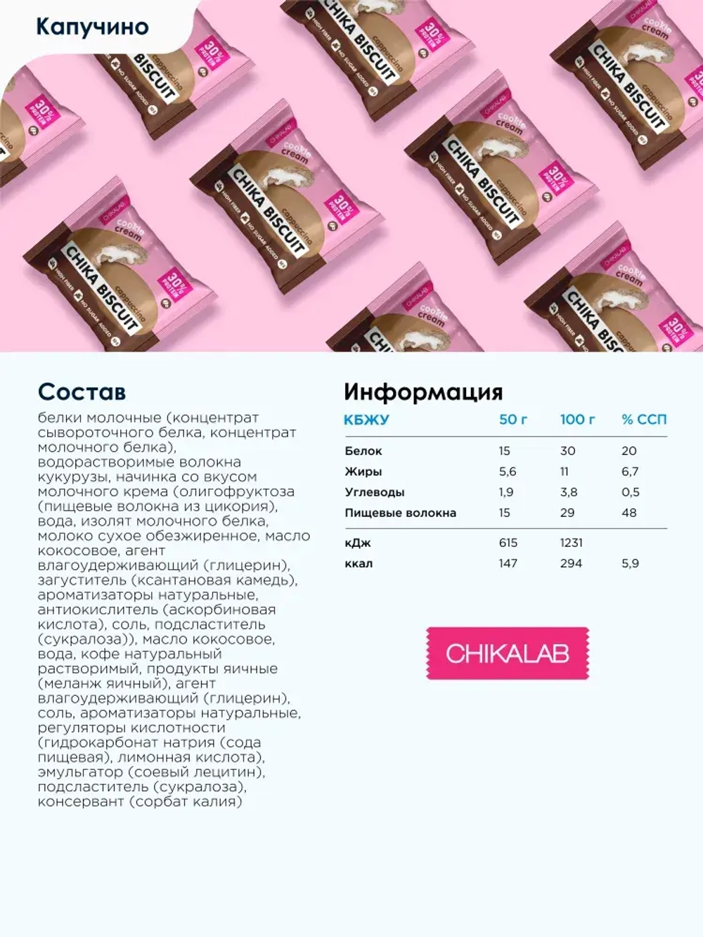 Печенье - CHIKA BISCUIT