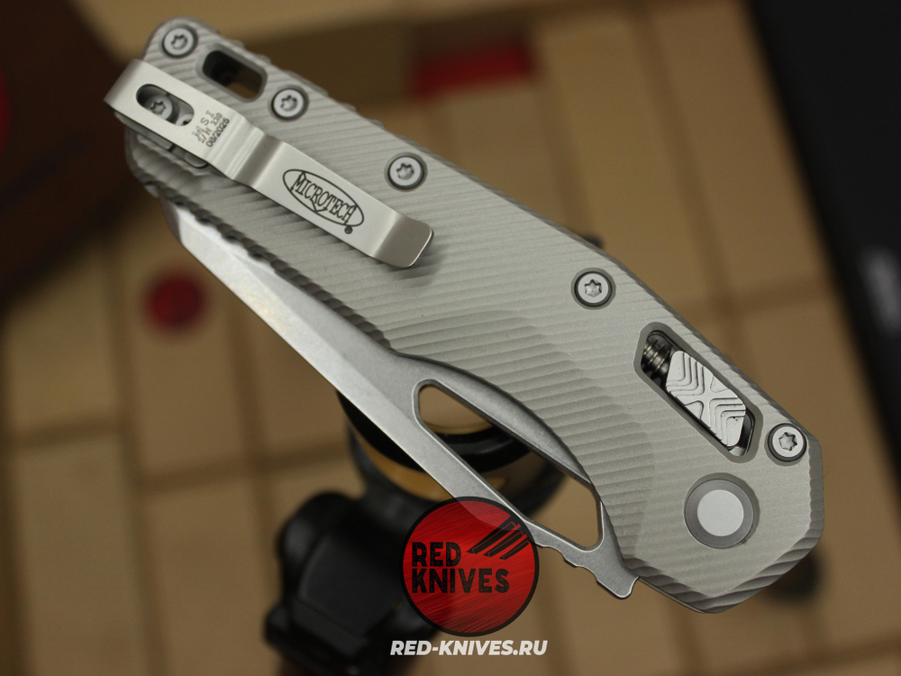 Нож MICROTECH MSI TITANIUM RAM-LOK (Титановый) - рукоять титан, клинок стоунвош