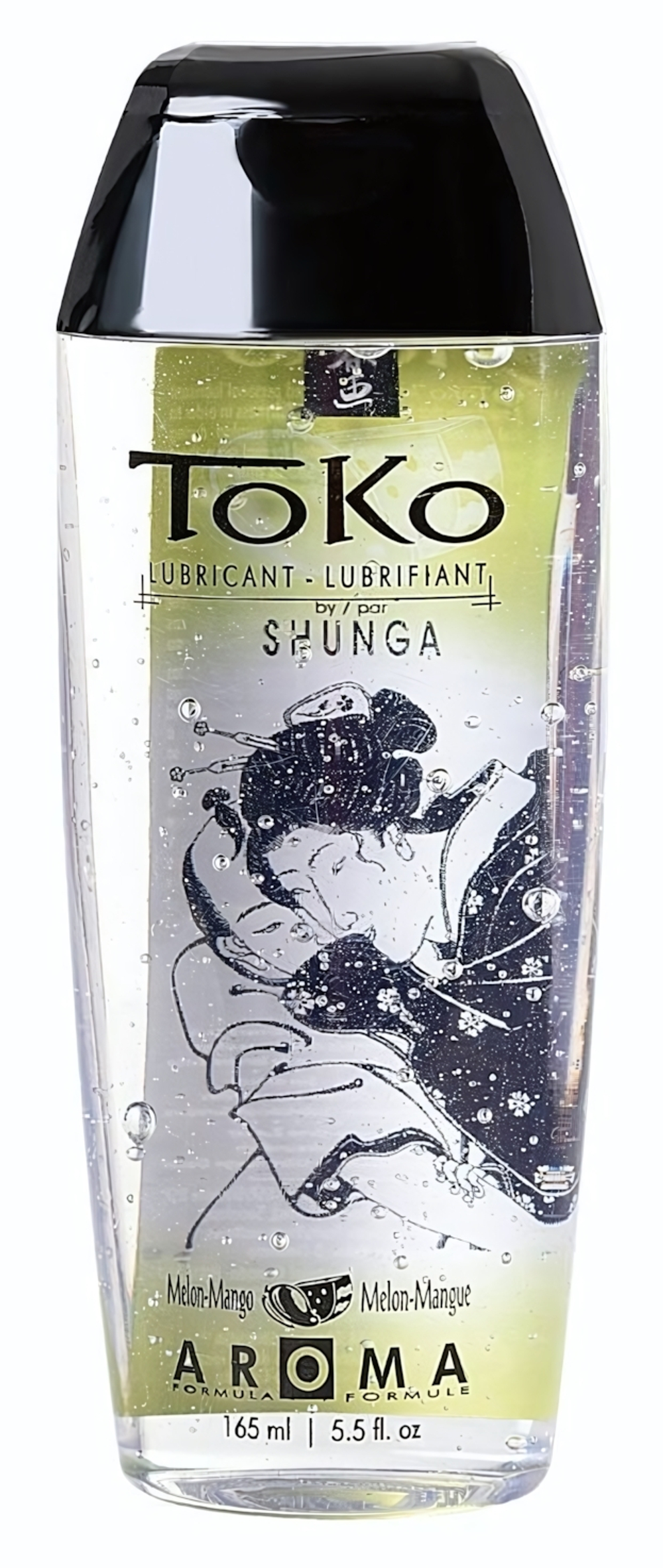 Съедобный лубрикант с ароматом дыни и манго - 165 мл.