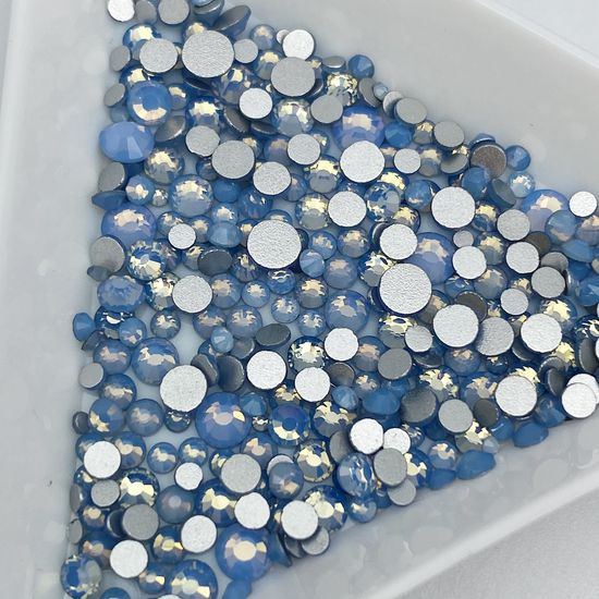 Стразы Стекло Опал голубой микс ~400 шт.