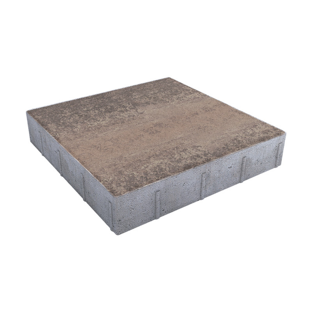 Тротуарная плитка КВАДРАТ 600х600 мм - Листопад гладкий Хаски