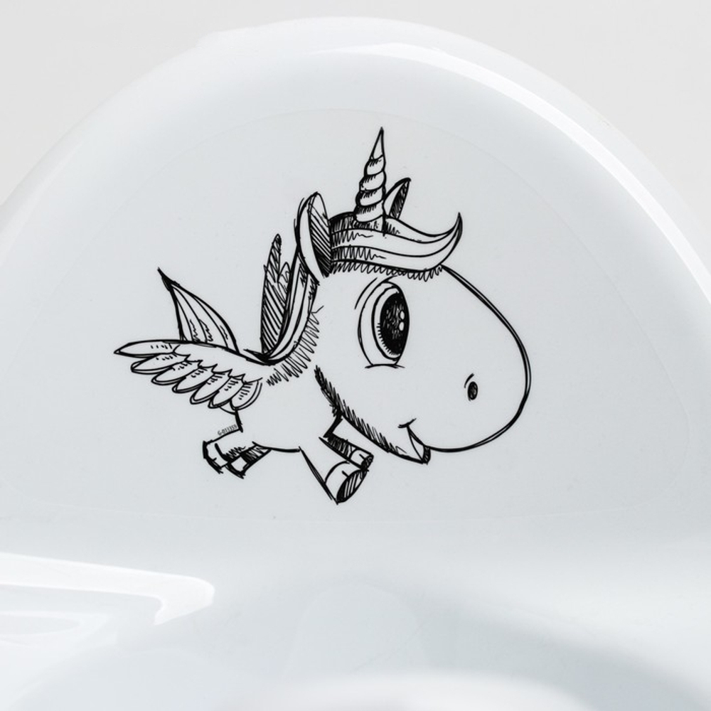 Горшок детский "Единорог" (white-белый)