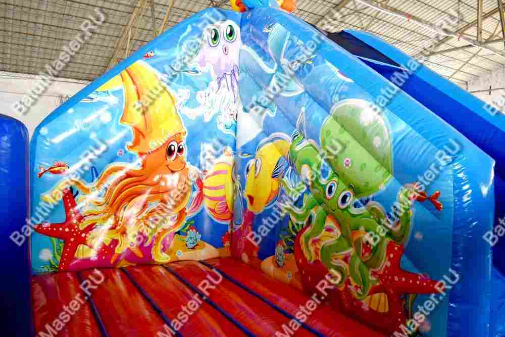 Популярный надувной батут "Приключения Золотой рыбки"