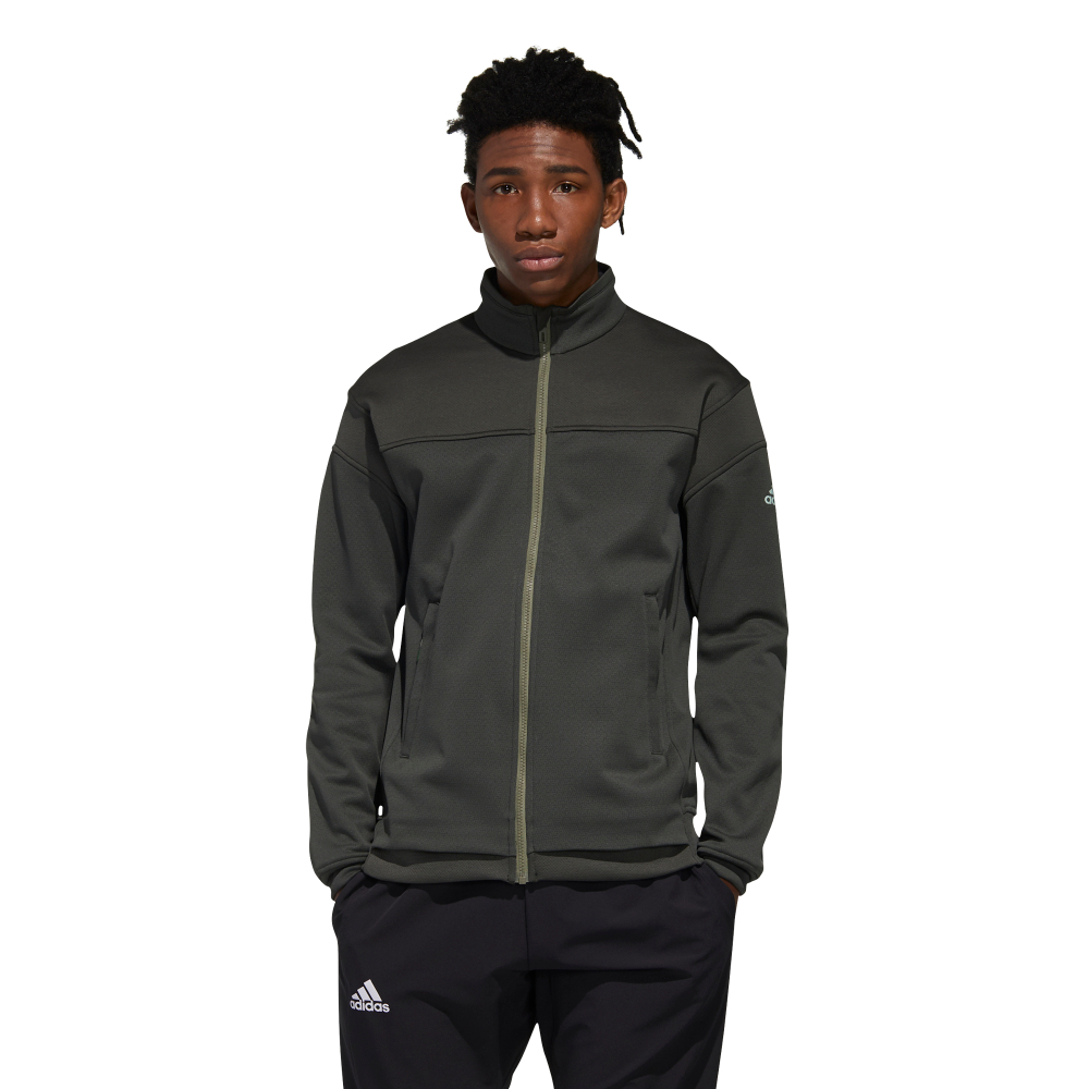 Мужская теннисная кофта Adidas M Knit Jacket - legend earth