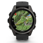 Смарт-часы Garmin Fenix 8 Amoled 43 мм Sapphire Carbon Grey Titanium, черно-серый браслет, 010-02903-21