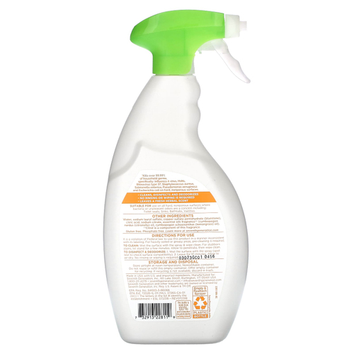 Seventh Generation, дезинфицирующее средство для ванной комнаты, лемонграсс и цитрус, 768 мл (26 жидк. унций)