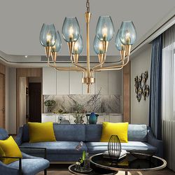 Подвесная Дизайнерская Люстра Viola 6 Прозрачный By Imperiumloft