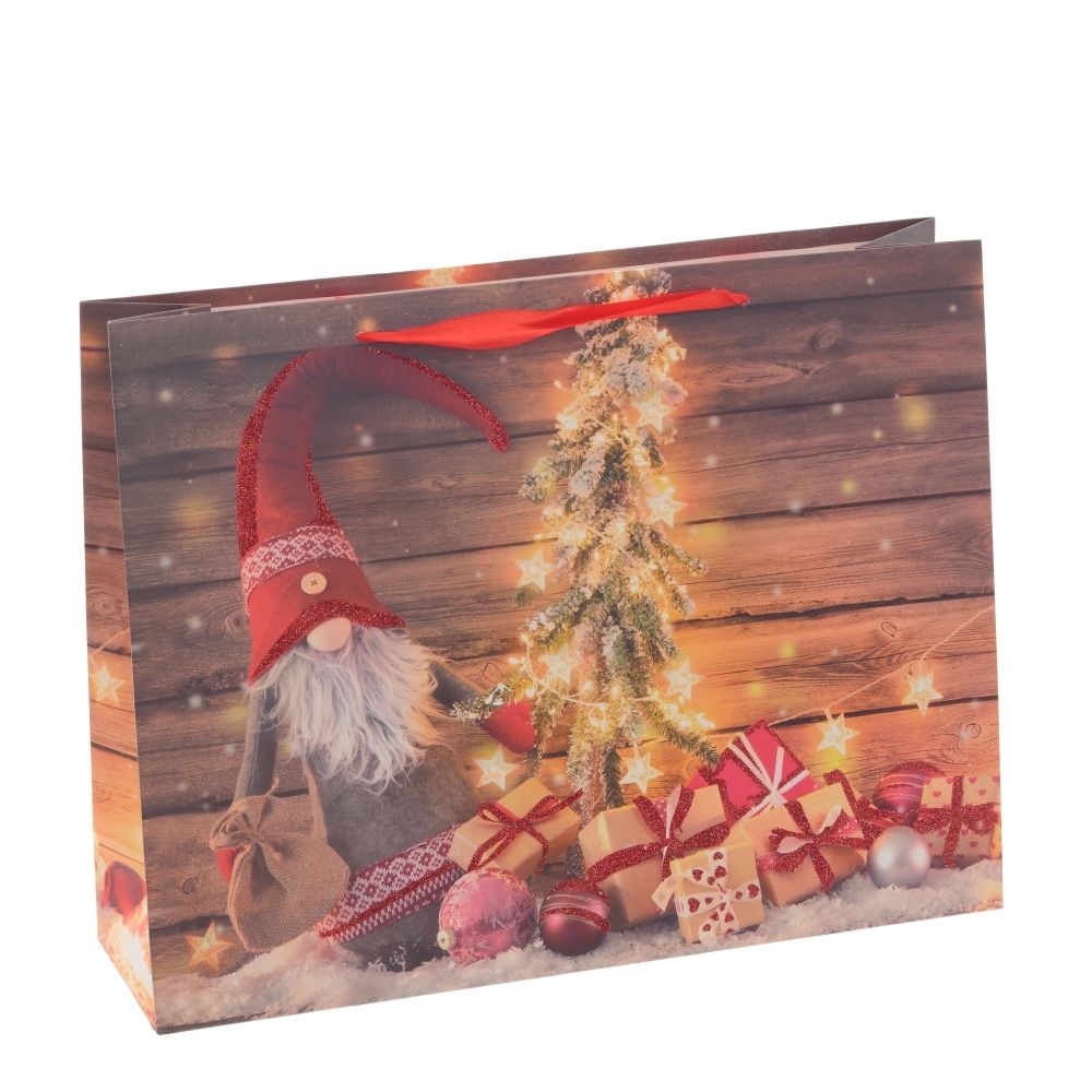 GAEM Пакет подарочный (бумага 230г/м2, блок микс 12шт), L24 W10 H18 см, 4в.