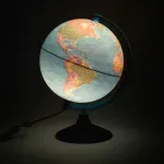 Глобус Земли настольный политический с подсветкой диаметр 25см, Глобен