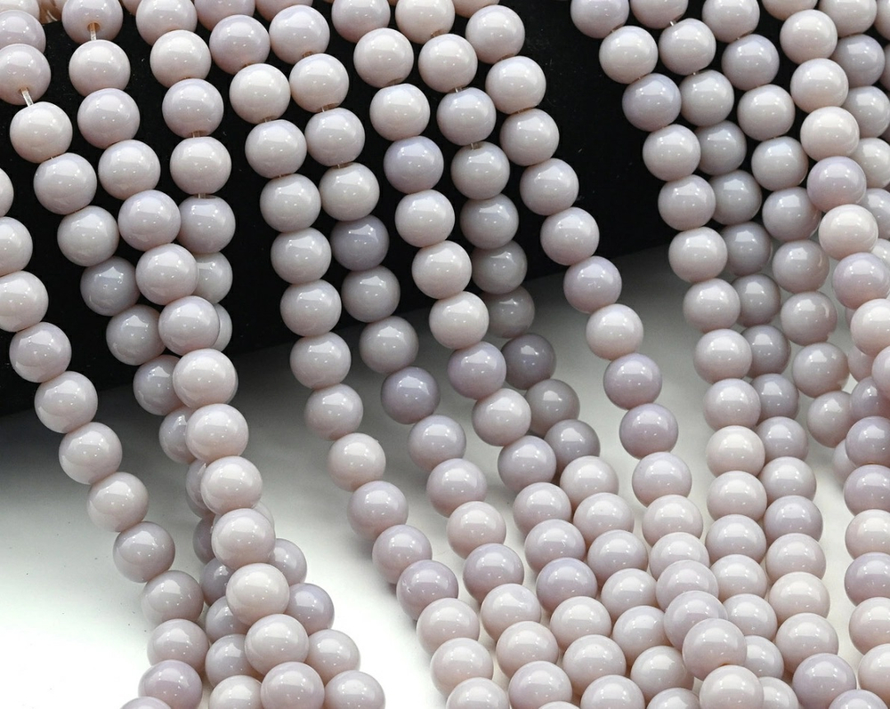 сглш8-сс Стекло шар гладкий 8мм серо-сиреневый, 37см