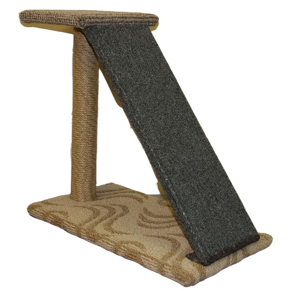 Когтеточка -Горка, основание 60х33см, высота 55см, две когтеточки (горка + столбик), джут (ЕТК ЗОО) Когтеточка -Горка, основание 60х33см, высота 55см, две когтеточки (горка + столбик), джут (ЕТК ЗОО)