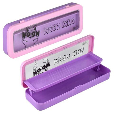 Пенал школьный 21,5x7x3 см "Дискокот" (Феникс+)