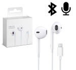 Наушники с микрофоном для iPhone с Lightning с лого (белый) C100