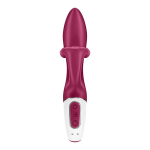 Малиновый вибратор-кролик 21,2см Satisfyer Embrace Me