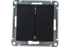 Выключатель Systeme Electric ATLASDESIGN 2 клавиши карбон 34606