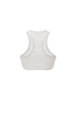 Майка укороченная AVRORA Светло-серый меланж