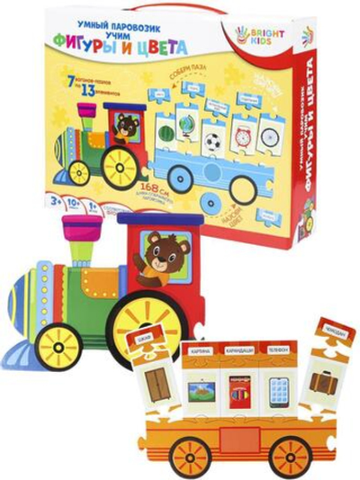Bright Kids. Умный паровозик. Учим фигуры и цвета