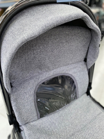 Детская модульное 2в1 770 Серый текстиль серая рама