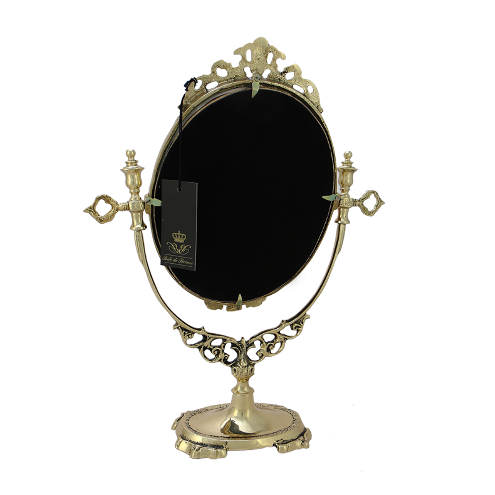 Bello De Bronze Зеркало Будуар настольное, золото
