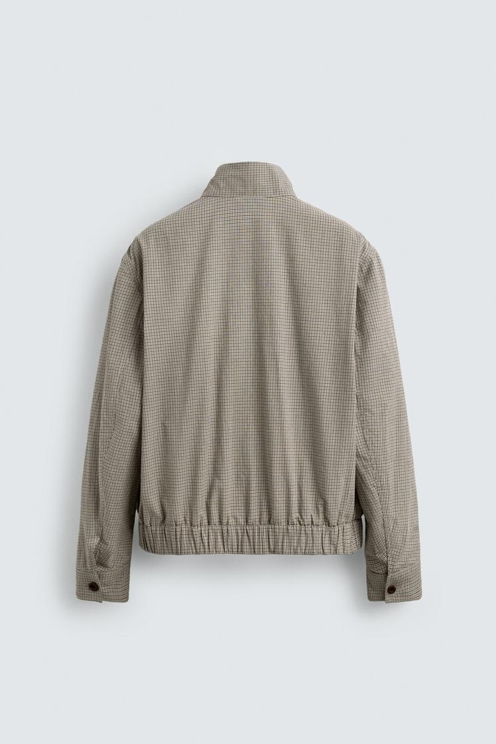 ZARA КУРТКА РЕЛЬЕФНАЯ В КЛЕТКУ, РЫЖЕВАТО-КОРИЧНЕВЫЙ