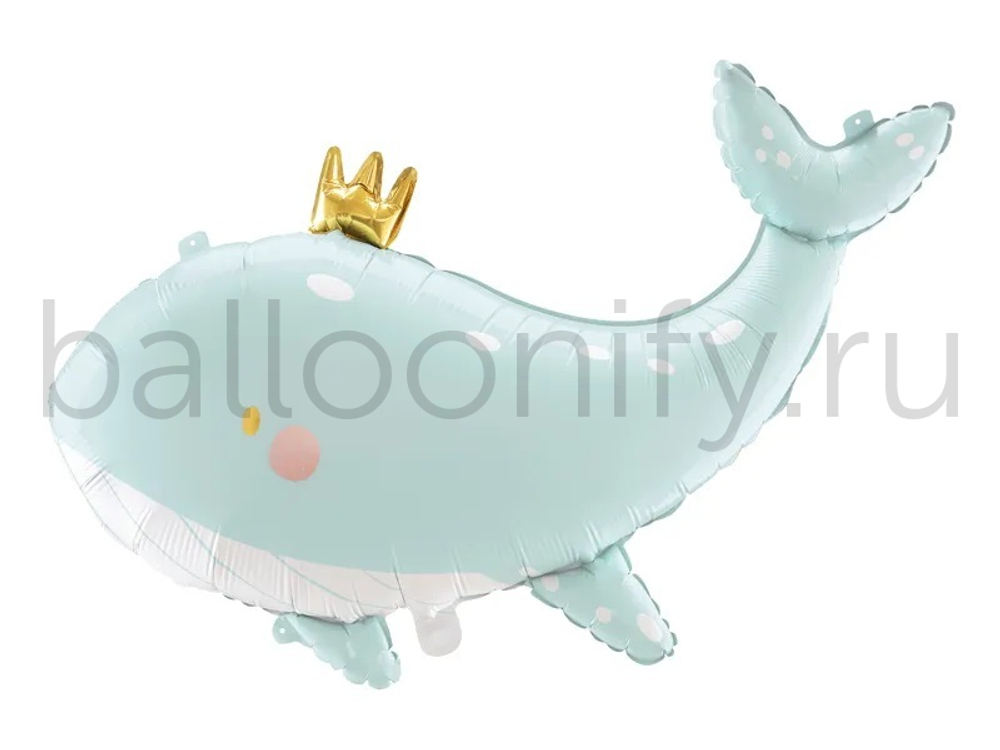 Шар (36''/91 см) Фигура, Кит в короне, 1 шт.