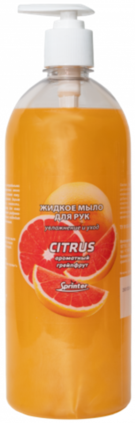 Дезон Жидкое мыло для рук «Sprinter Citrus» - 1 л (насос-дозатор)