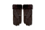 UGG Перчатки Замшевые Женские Коричневые