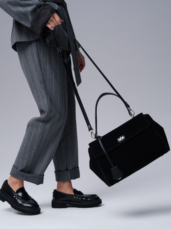 Замшевая сумка Nadi DBR 31356 черный