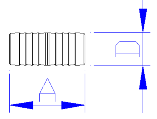 Соединитель для шланга Valtec 14 мм латунный никелированный VTr.657.N.1414